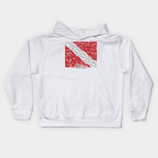 Scuba Diving Flag Belize Kids Hoodie